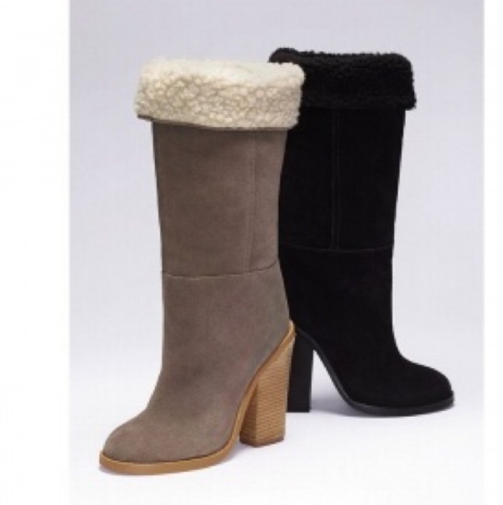 Colin Stuart Black Leather Boots